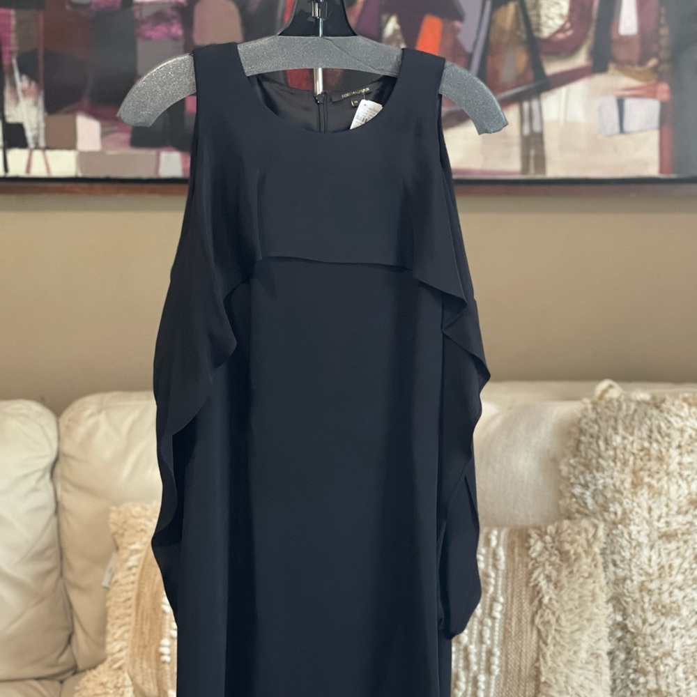 Kobe halperin black dress, off shoulder